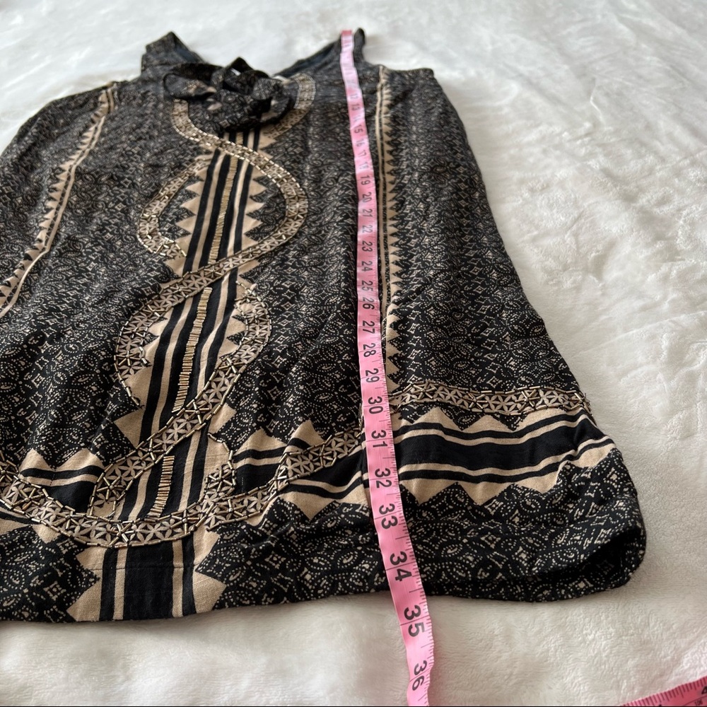 Free People Diamonds & Snakes Mini Dress in Black Combo - Picture 7 of 7